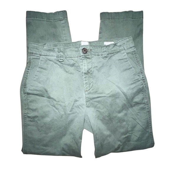 GAP Girlfriend Green Khaki Pants - Women’s Size 2 - Picture 1 of 9